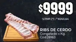 Diarco Ribs de cerdo congelado oferta