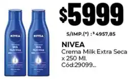 Diarco Nivea crema milk extra seca oferta