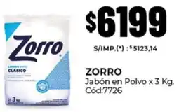 Diarco Zorro jabón en polvo oferta