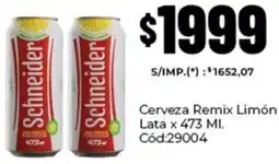 Diarco Remix cerveza limón lata oferta