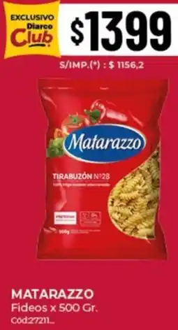 Diarco Matarazzo fideos oferta