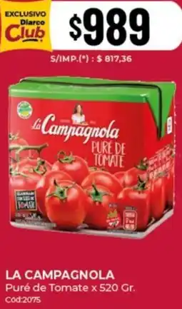 Diarco La campagnola puré de tomate oferta