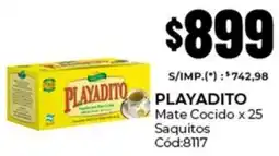 Diarco Playadito mate cocido oferta