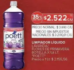 Carrefour Poett limpiador líquido lavanda/ flores de primavera botella x oferta