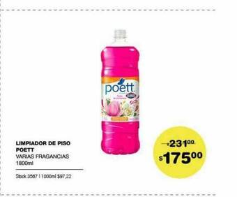 Atomo Conviene Limpiador De Piso Poett oferta