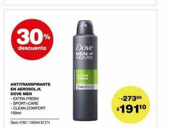 Atomo Conviene Antitranspirante En Aerosol Dove Men 30% Descuento oferta