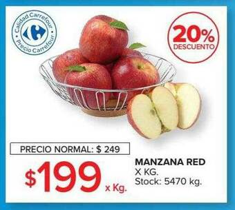 Carrefour Manzana Red 20% Descuento oferta