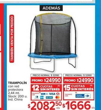 Carrefour Trampolín Con Red Protectora oferta