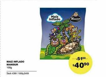 Atomo Conviene Maiz Inflado Manisur oferta