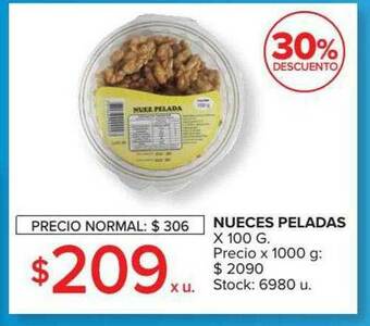 Carrefour Nueces Peladas 30% Descuento oferta