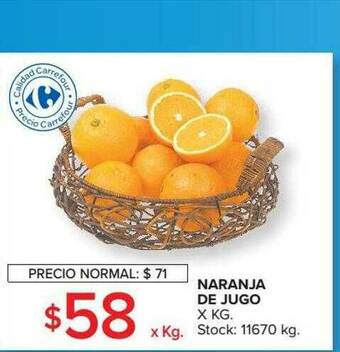 Carrefour Market Naranja De Jugo oferta