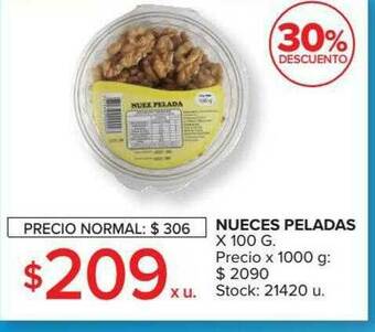 Carrefour Market Nueces Peladas 30% Descuento oferta