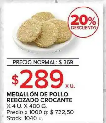 Carrefour Market Medallón De Pollo Rebozado Crocante 20% Descuento oferta
