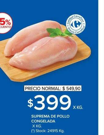 Carrefour Market Suprema De Pollo Congelada oferta