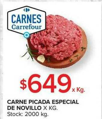 Carrefour Market Carne Picada Especial De Novillo oferta