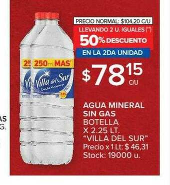 Carrefour Market Agua Mineral Sin Gas oferta