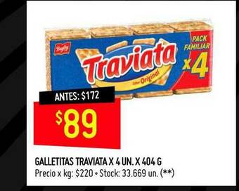 Changomas Galletitas Traviata oferta