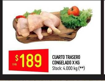 Changomas Cuarto Trasero Congelado oferta
