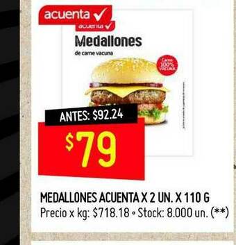 Changomas Medallones Acuenta oferta