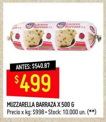 Changomas Muzzarella Barraza oferta