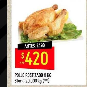 Changomas Pollo Rostizado oferta