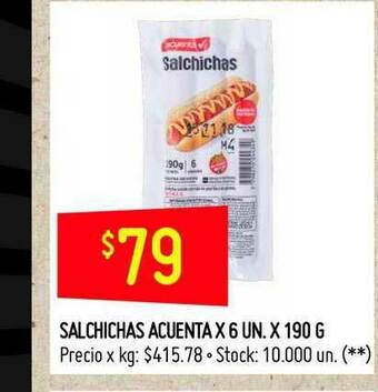 Changomas Salchichas Acuenta oferta