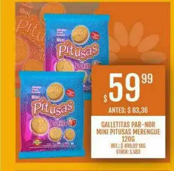Supermercados Todo Galletitas Par-nor Mini Pitusas Merengue oferta