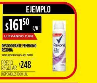 Supermercados Vea Desodorante Femenino Rexona oferta