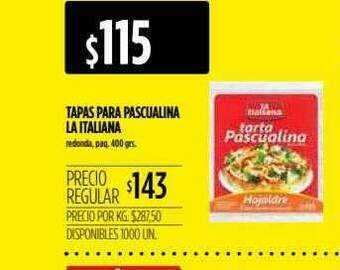 Supermercados Vea Tapas Para Pascualina La Italiana oferta