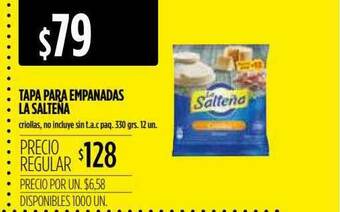 Supermercados Vea Tapa Para Empanadas La Salteña oferta