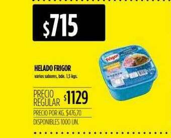 Supermercados Vea Helado Frigor oferta