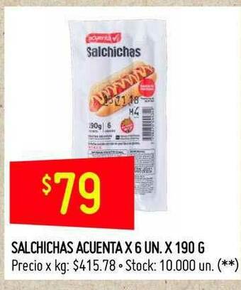 Walmart Salchichas Acuenta oferta