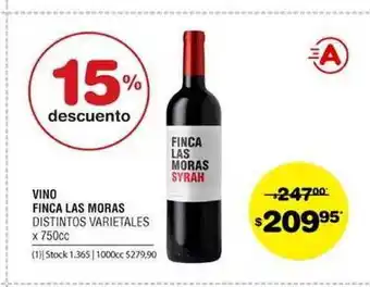 Atomo Conviene Vino Finca Las Moras Distintos Varietales 750cc oferta