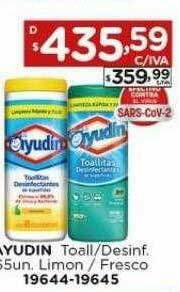 Hipermay Ayudin Toall Desinf. Limon Fresco oferta