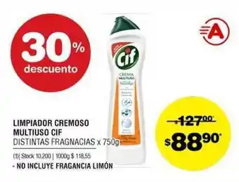 Atomo Conviene Cif Limpiador Cremoso Multiuso Distintas Fragnacias 750g oferta
