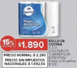 Carrefour Carrefour essentialrollo de cocina oferta