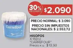 Carrefour Carrefour hisopos oferta