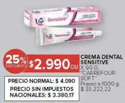 Carrefour Carrefour soft crema dental sensitive oferta