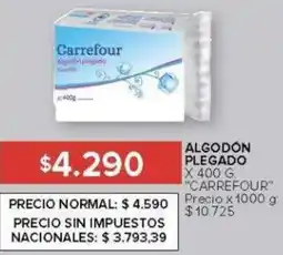 Carrefour Carrefour algodon plegado oferta