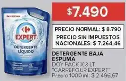 Carrefour Carrefour expert detergente baja espuma doy pack oferta