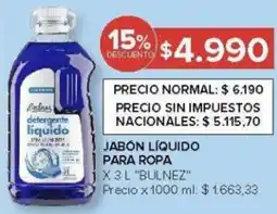 Carrefour Bulnez jabón líquido para ropa oferta