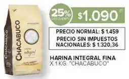 Carrefour Chacabuco harina integral fina oferta