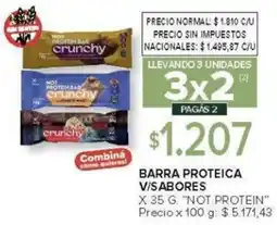 Carrefour Not protein barra proteica v/sabores oferta