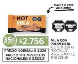 Carrefour Notmila mila con provenzal oferta