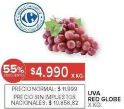 Carrefour Uva red globe oferta