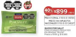Carrefour Silvia queso por salut fraccionado reducido en grasas oferta