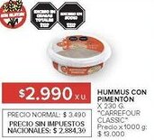 Carrefour Carrefour classic hummus con pimentón oferta