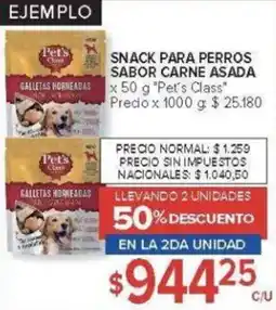 Carrefour Pet's class snack para perros sabor carne asada oferta