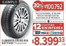 Carrefour Firestone cubierta 175/65 R14 82T F600 oferta