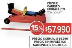 Carrefour Carrefour crique carrito hidraulico oferta